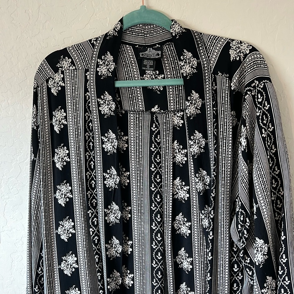 Black boho coverup